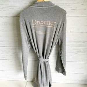 NWT Press Dreamer Robe Heathered Grey Terry Modal